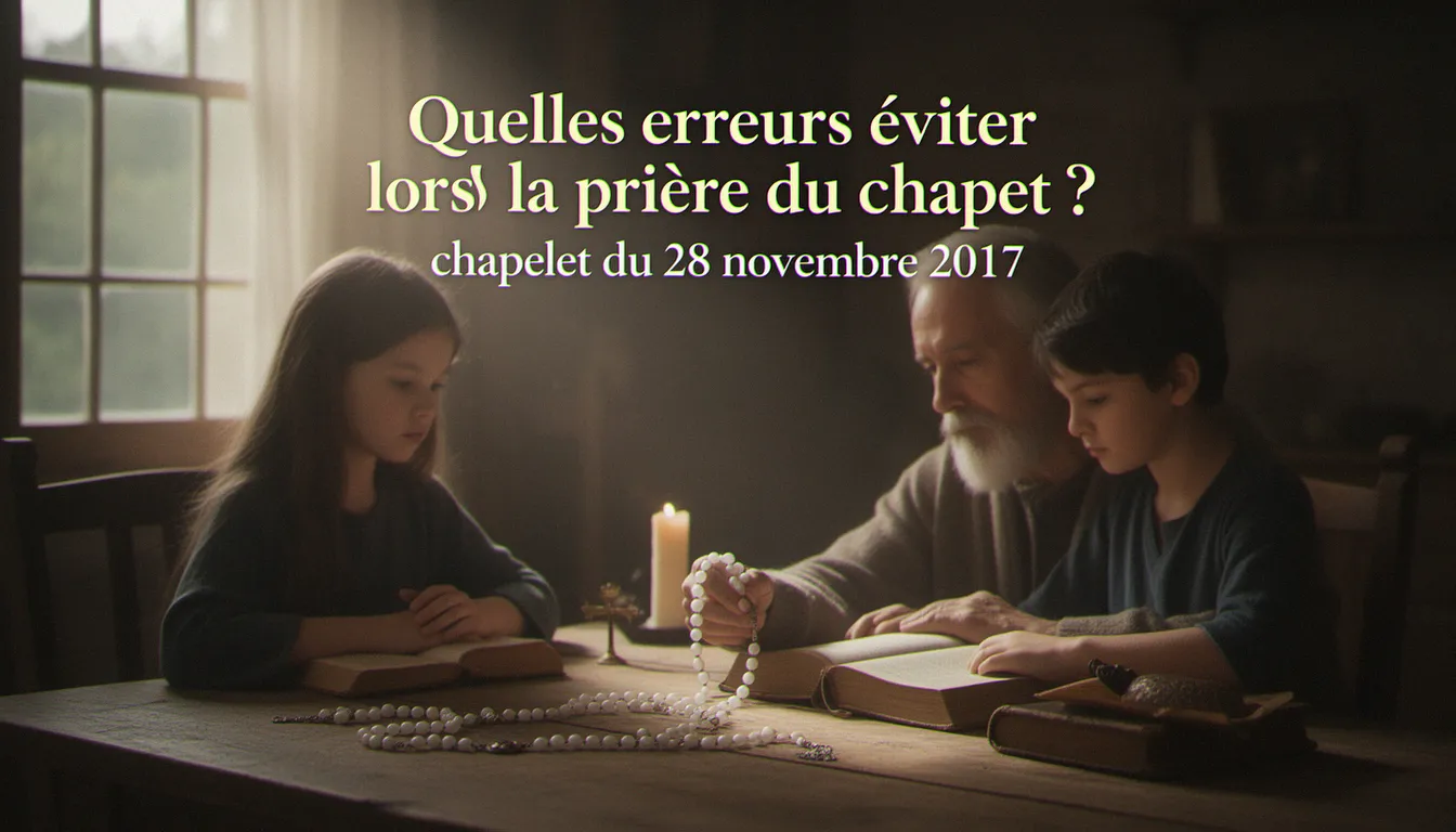 Quelles erreurs éviter lors de la prière du chapelet ? — chapelet du 28 novembre 2017