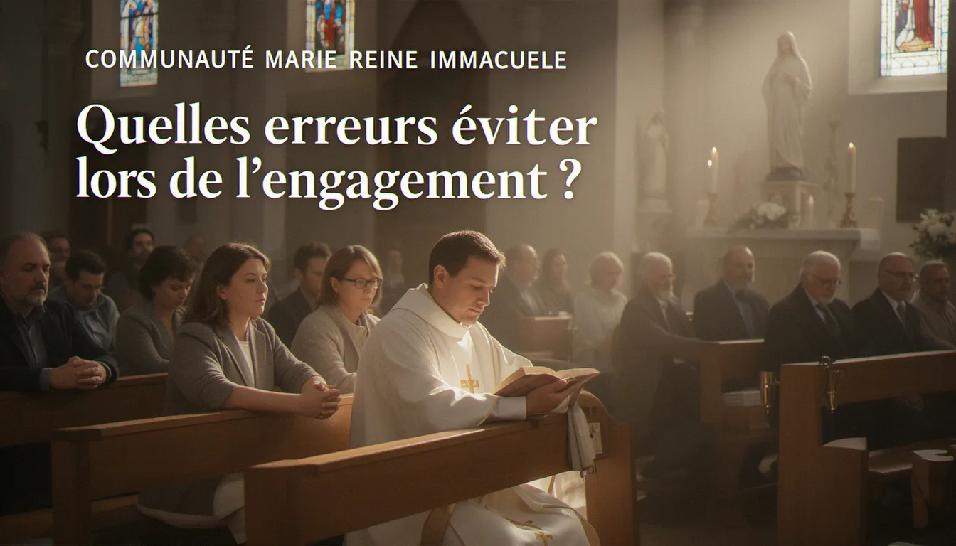 Quelles erreurs éviter lors de l'engagement ? — communauté marie reine immaculée