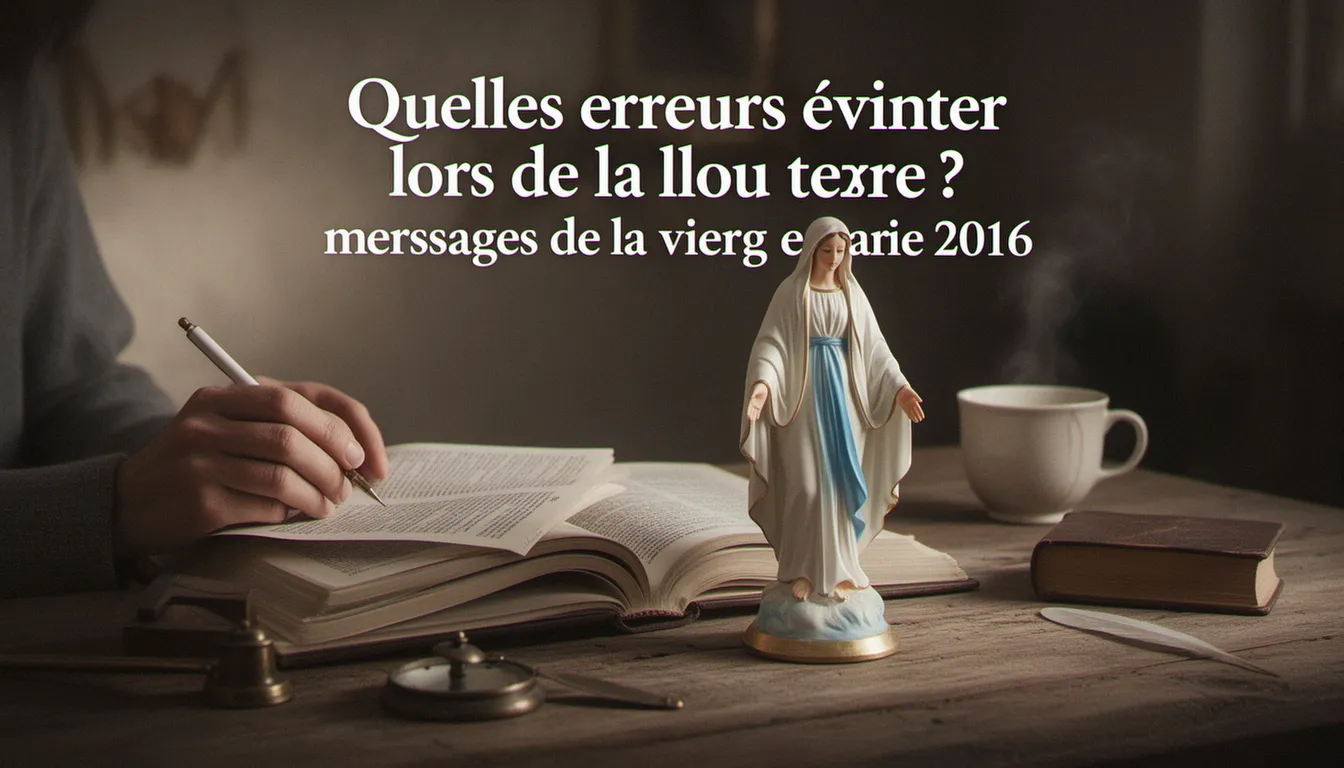 Quelles erreurs éviter lors de la lecture de ces textes ? — messages de la vierge marie 2016