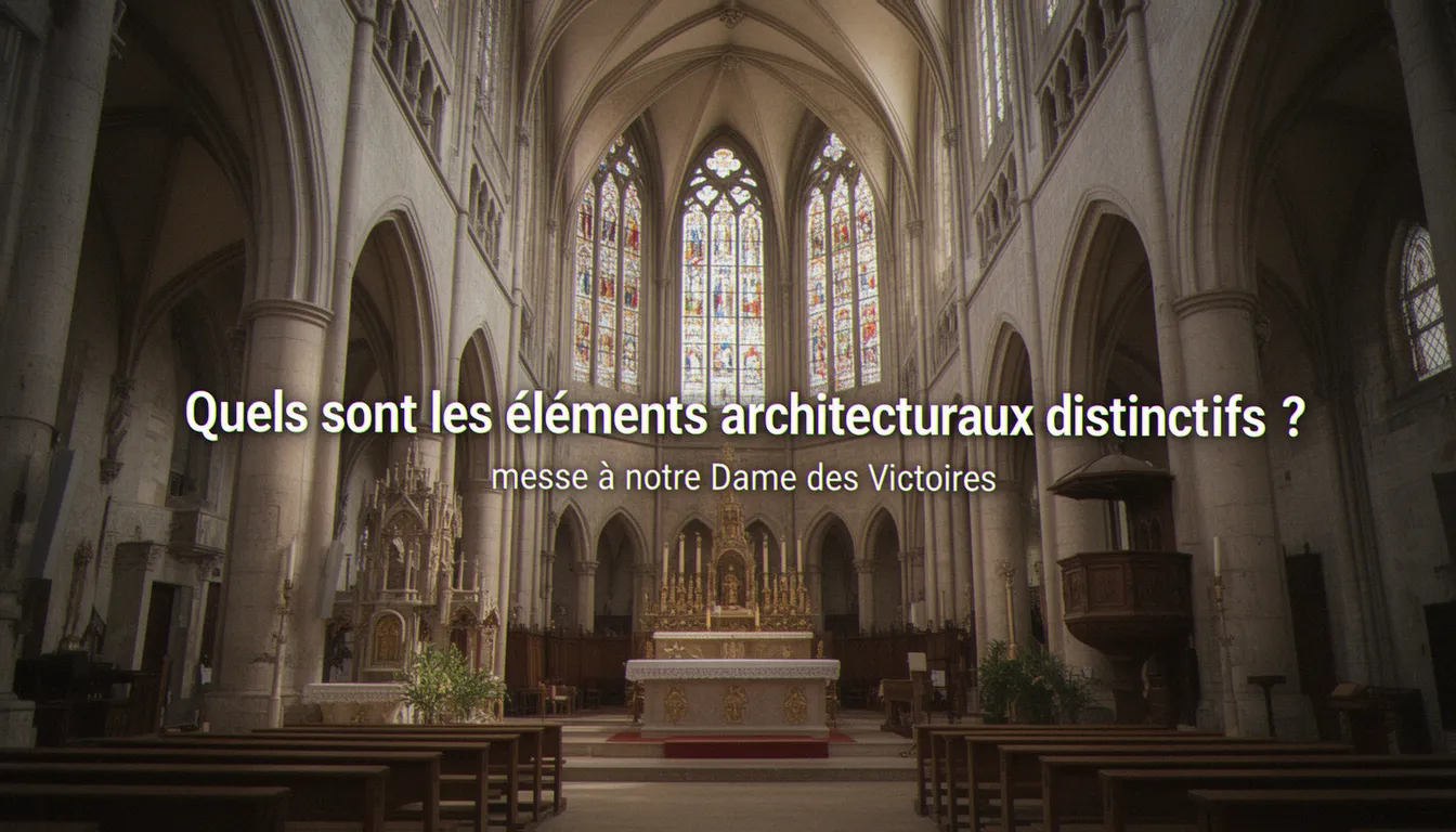 Quels sont les éléments architecturaux distinctifs ? — messe à notre dame des victoires