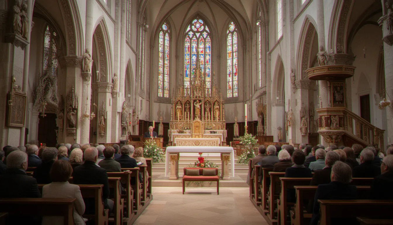 Illustration de messe à notre dame des victoires